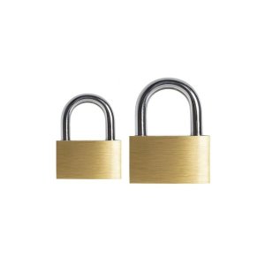 Padlock Set of 2 with 6 Keys - Metal - 25mm and 30mm