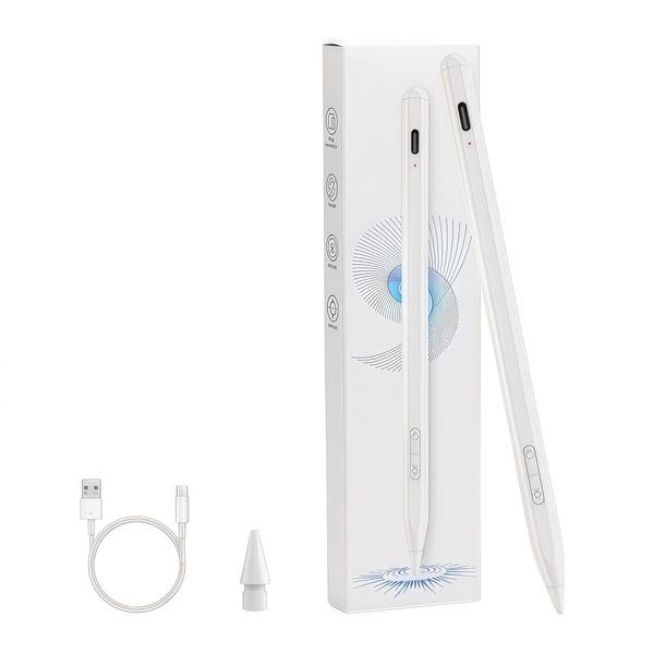 Stylus Pen Compatible with Apple iPad &amp;Android Tablets, Type-C Rechargeable