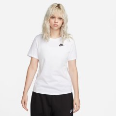 Nike Women's Sportswear Club Essentials Short Sleeve T-Shirt - White