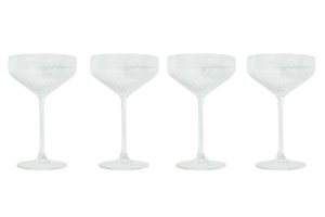 Excellent Housewares 4Pc Cocktail Glass 300ml