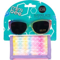 Mimbee Mermaid Wallet &amp; Sunnies Set - Tri-fold Wallet (Velcro Opening)