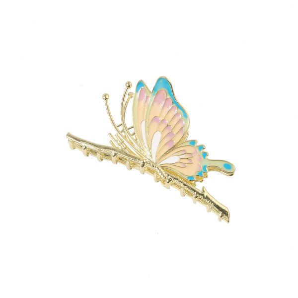 Butterfly Shape Non-Slip Hair Claw Clips Fashion Accessory Purple