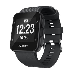 Silicone Replacement Band for Garmin forerunner 35 Black
