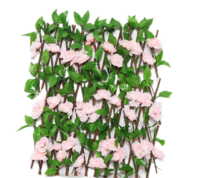 1.2m Pink Rose Artificial Flower Wall