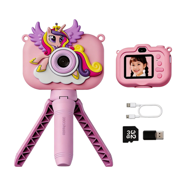 My Little Pony Kids Digital Camera 2.4" IPS, Dual Lens, Stand Edition