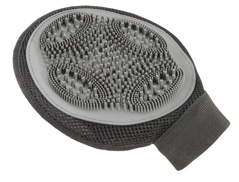 Ferplast GRO 5935 Double-Sided Grooming Mitt - Rubber &amp; Velour for Pets