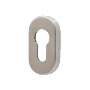 Stainless Steel Narrow Cylinder Escutcheons, Per Pair