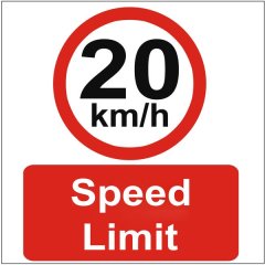 Speed Limit Chromadek Sign 44cm - 10 Pack