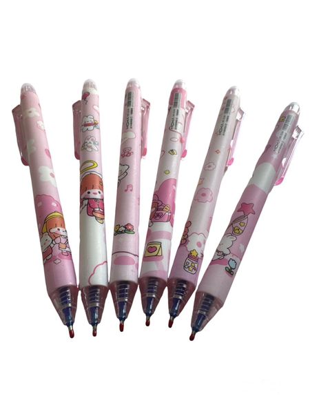 Erasable Neutral Pen 0.5mm Blue Of 6