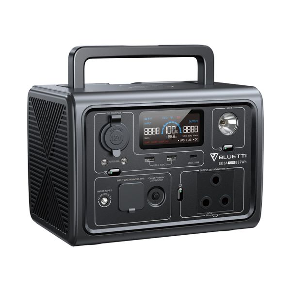 BLUETTI EB3A Portable Power Station 600W 268Wh for Loadshedding SA Plug