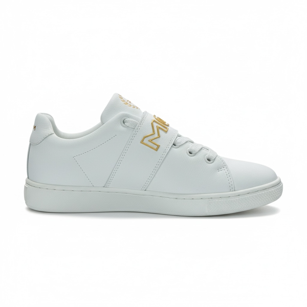 Rossimoda Cristiano Mens Low Sneaker White/Gold