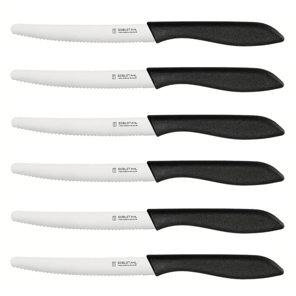 Edelstahl Black Steak Knife Set (11cm blade) - Pack of 6