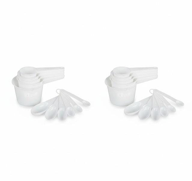 Hillhouse 11 Piece Measuring Cups and Spoons Set for Baking - 2 Pack