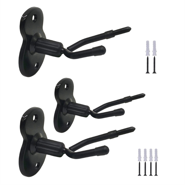 Violin Wall Mount Hanger with Bow Hook - 3 Piece Violin Stand