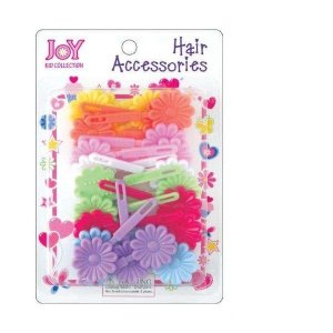 Joy - 10Pc Rainbow Pastel Colour Hair Barrettes x 10