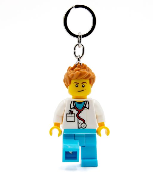 LEGO Iconic - Male Doctor Key Chain Light (7.3cm Tall)