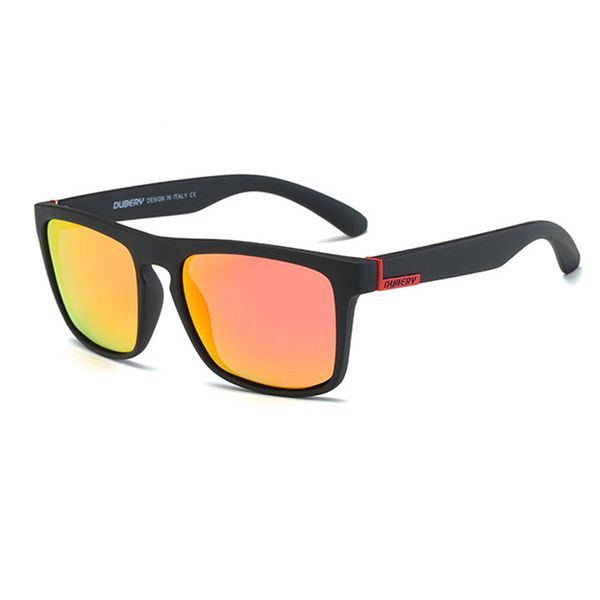 Dubery High Quality Men's Lifestyle Polarized Sunglasses - Orange