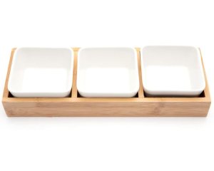 George &amp; Mason - Divided Trio Sauce Bowl