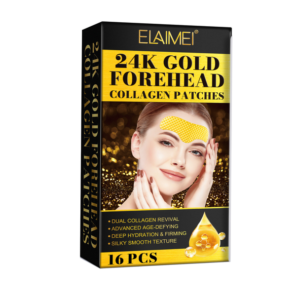 ELAIMEI Gold Collagen Forehead Wrinkle Patch Reduces Fine Lines