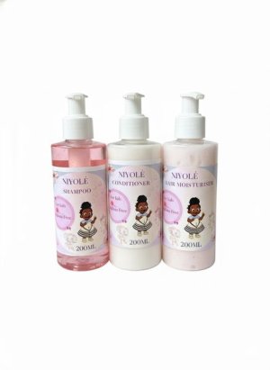 3 Pack- Shampoo,Conditioner, Moisturiser ideally for kids Afro hair
