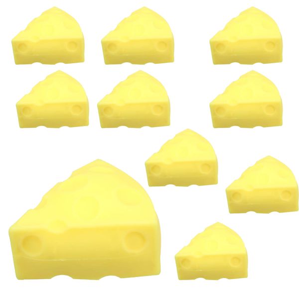 10 Piece Cheese, Soft Squeeze Fidget Cheese Rebound Food