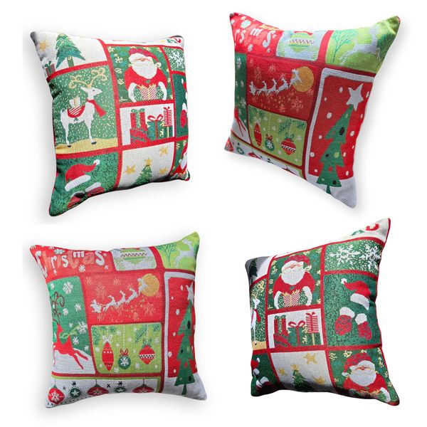 4 Pack Christmas Cushions - Woven and quality product - Traditional Decor