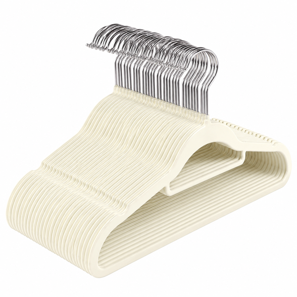 SKY-TOUCH Velvet Hangers 20 Pack white