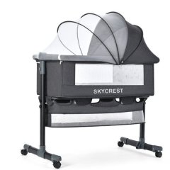 Skycrest Foldable 3-in-1 Baby Cot - Portable Newborn Bassinet Bed/Crib