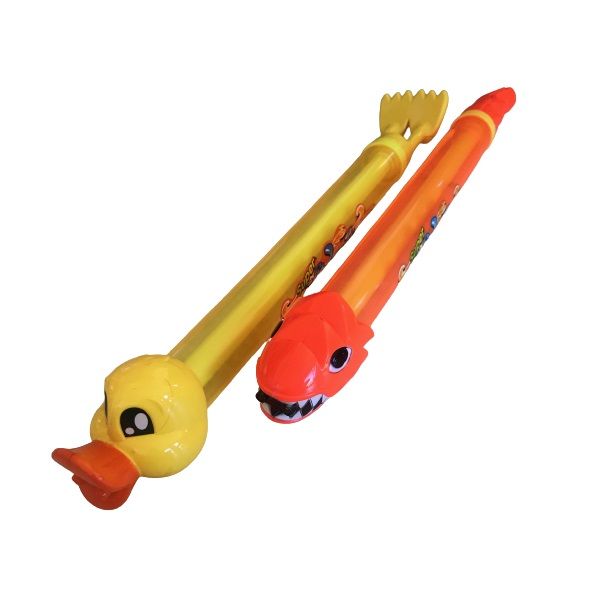 Animal Water Blaster Pool Guns - 54cm Duck &amp; Lizard (Set of 2)