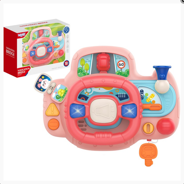 Montessori Kids Stimulating Steering Wheel With Lights Music - Education