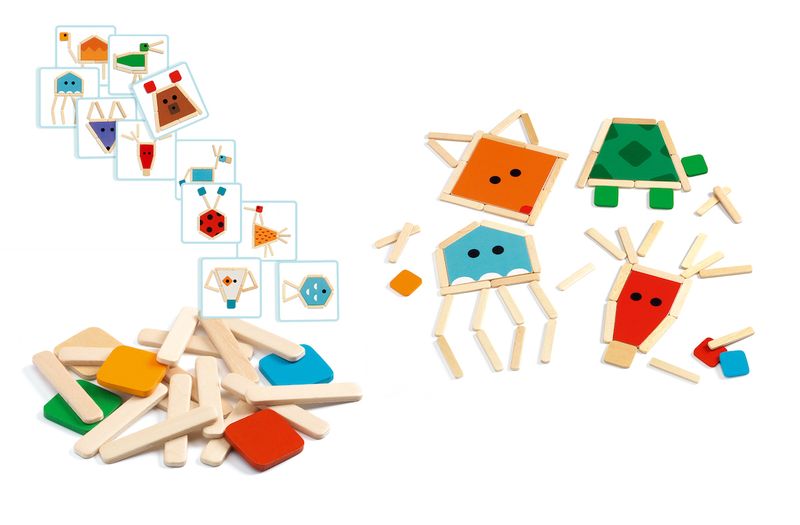 Djeco Wooden Shape Game - Stick Basic