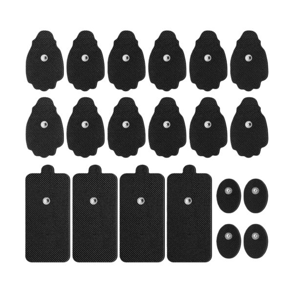 Kingdushi 20 Electronic Muscle Stimulators, Using Adhesive Gel Electrodes