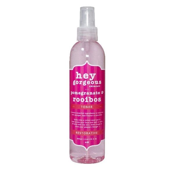 Hey Gorgeous, Pomegranate &amp; Rooibos Toner, 250ml
