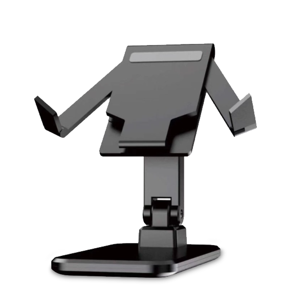 Universal Adjustable Foldable Mobile Stand Desk Holder - Black