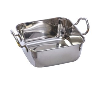 Individual Square S/Steel Roasting Pan - 6 Pack