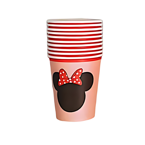 Minnie Mouse Paper Cups - 20 Pieces