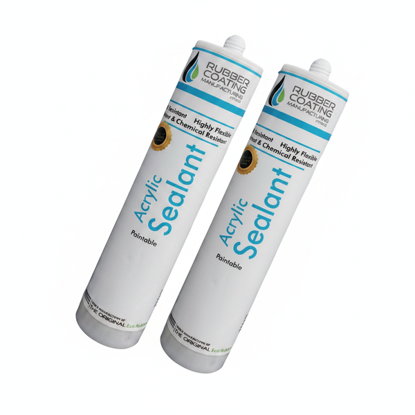 RCM Charcoal Acrylic Sealant 280ml - Waterproof, Low VOC, Fast - 2 Pack