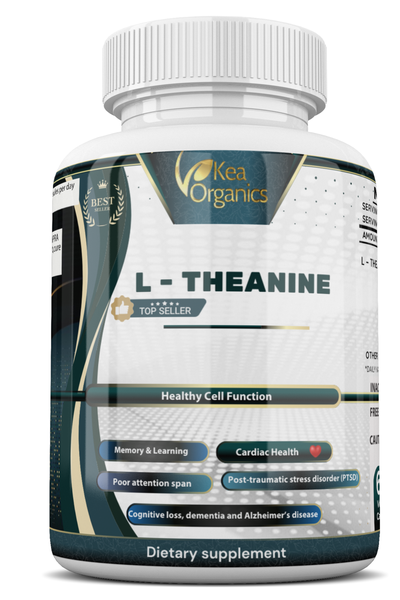 Kea Organics - L- Theanine - 60 Veggie Capsules