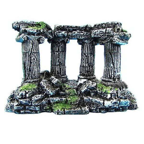 Aquarium Rock Pillar Ruins Decor - 11cm High x 17cm Wide
