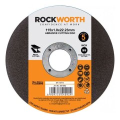 Rockworth Cutting Disc Slimline Steel 115X1.0 - 5Pack