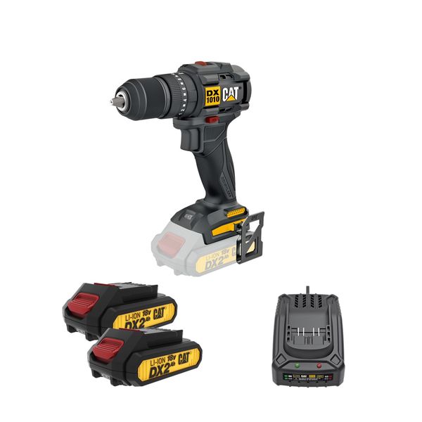 CAT Impact Drill BL 50Nm 13mm 18V KIT