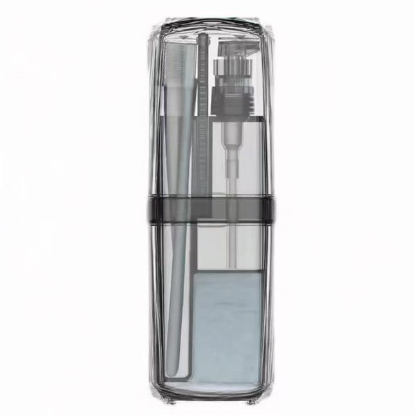 Toothbrush Travel Case Portable Kit Toothpaste Holder Shower Gel Dispenser