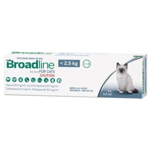 Broadline Mixed Parasite Top Spot for Small Cats