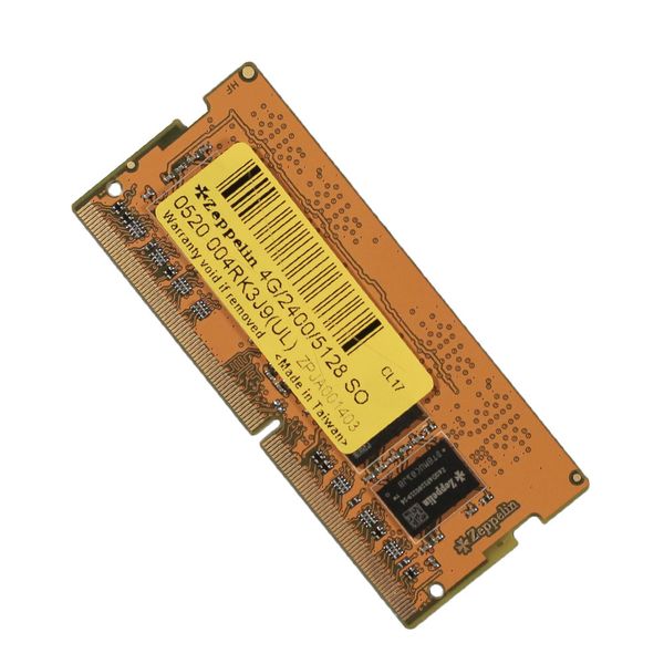 Zeppelin Laptop Memory DDR4 4GB PC2400 MHz 8IC 512MB x 8