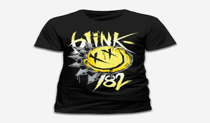 RockTs Men's Blink 182 Big Smile T-Shirt