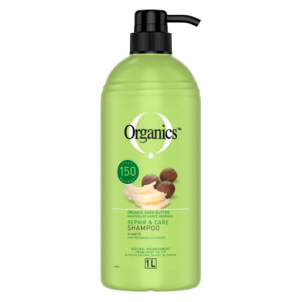 Organics Hair Repair Shampoo Shea Butter 1L x 2