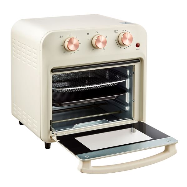 Mellerware Air Fryer Manual Operation Steel Rose Gold 16L 1360W