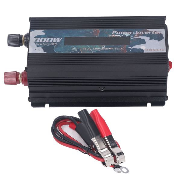 Power Inverter 300W DC to AC with LCD Display for Car