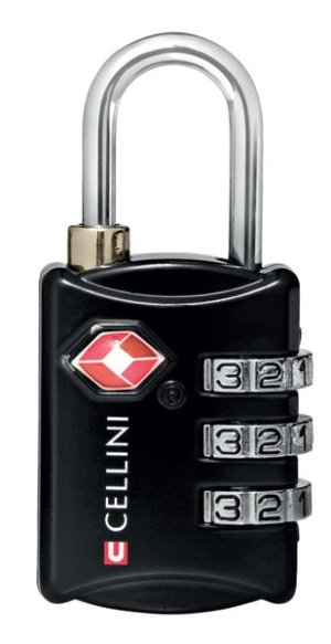 Cellini 3 Dial TSA Lock - Black
