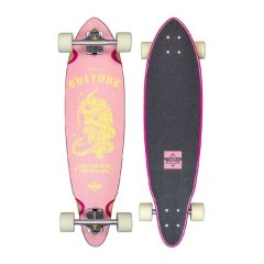Duster Skateboard Complete / Culture Longboard / Pink Yellow / 33